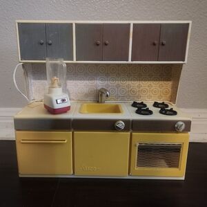 Vintage ILLCO Play Kitchen Battery Operated Kitchen Set 1970